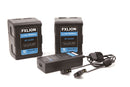 Fxlion BP-M200-KA Square V-Mount Compact Lithium-Ion Battery Kit